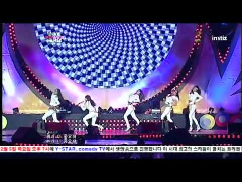 101205 Live Power Music - Girl's Day (걸스데이) - Nothing Lasts Forever