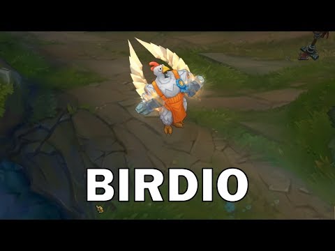 Birdio (Bird/Chicken Galio) League Skin Spotlight - League of Legends