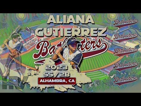 2023 Aliana Gutierrez 🥎 Shortstop and Second Base, Softball Skills Video - Batbusters J Alvarez
