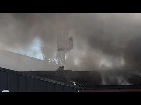 Fullt utvecklad brand på Önsvala förskola i Staffanstorp