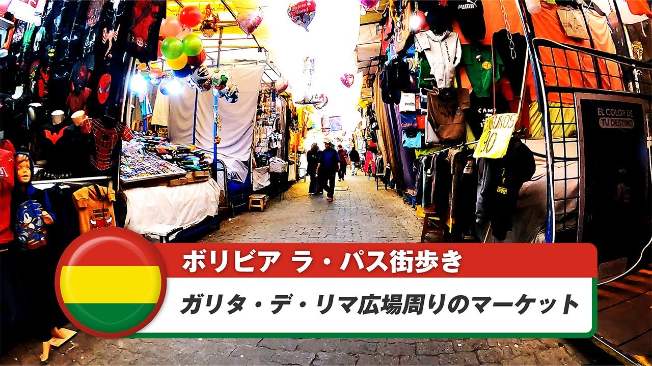【ボリビア】ラ・パス⑥ガリタ・デ・リマ広場周りのマーケット