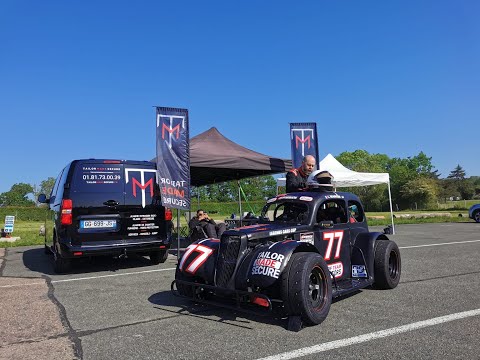 Crash évité de justesse en legends cars cup - Ecuyers 26/05/23