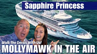 Sapphire Princess Deck Walk Sea Day Breezes, Wildlife & Ship Life
