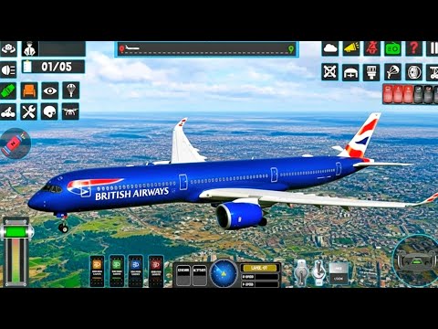 Real Flight Game Airplane City Pilot Plane Boeing Emergency Landing 2026 Games Android Gameplay