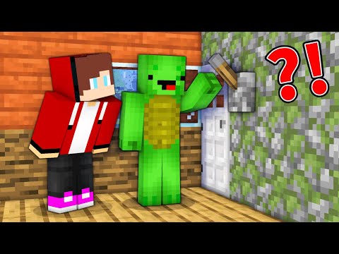 EPIC Minecraft Secret Door Exploration with Mikey & JJ!