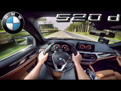 BMW 5 Series 2017 ACCELERATION & TOP SPEED 520d G30 AUTOBAHN POV by AutoTopNL
