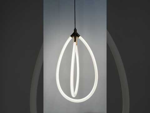 Люстра стельова Novelle з гнучкого неону діаметром 20 мм з Y-подібним кріпленням на 4 отвори