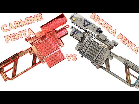 Warframe- Carmine Penta vs Secura Penta [Secura Penta Build, 4 forma]