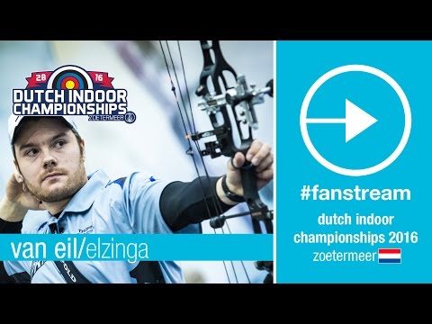 #FanStream: Peter Elzinga v Thomas van Eil – Compound Men's Gold Final | Dutch Indoor Champs 2016