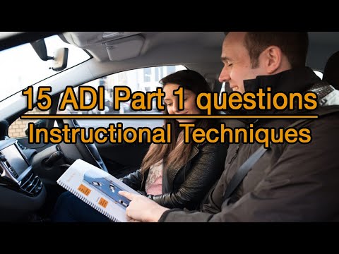 How to PASS the ADI Part 1 | 15 Questions on instructional techniques.
