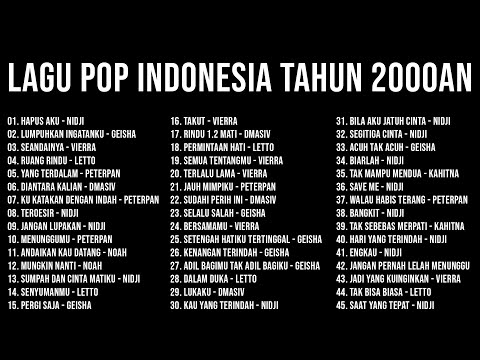 Lagu Pop Indonesia Tahun 2000an With Video Lirik