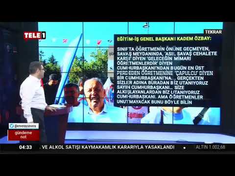 Basında “Öğretmene Saygı” eylemleri-Tele1 Tv-02.09.2022 Tele1 TV  | EĞİTİM İŞ