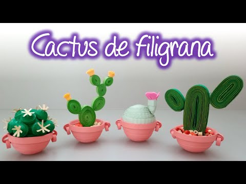 Filigrana cactus, Quilling cactus