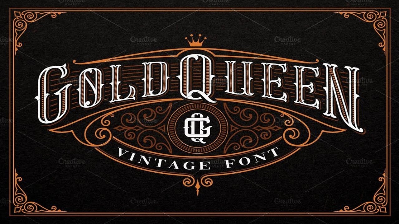 Gold Queen Vintage Font Font Free Download