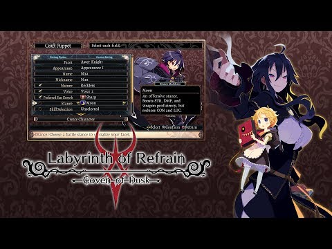 Labyrinth of Refrain: Coven of Dusk - "Puppet Creation" (Nintendo Switch, PS4, Steam) thumbnail