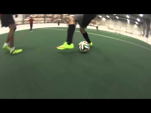 Indoor Soccer Footwork vs Speed - GoPro - Tyndall Park Wind UP 2014