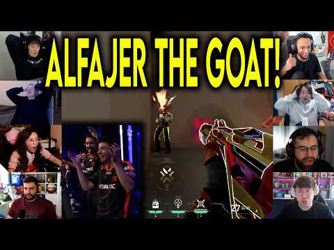 Valorant Streamers Reacts To FNC Alfajer HITTING THE CRAZIEST 1v3 CLUTCH Against Vitality In VCT