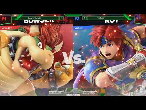 brobrobro27 (Bowser) vs Vishire (Roy) - Smash Ultimate @ The Living Room Bangalore