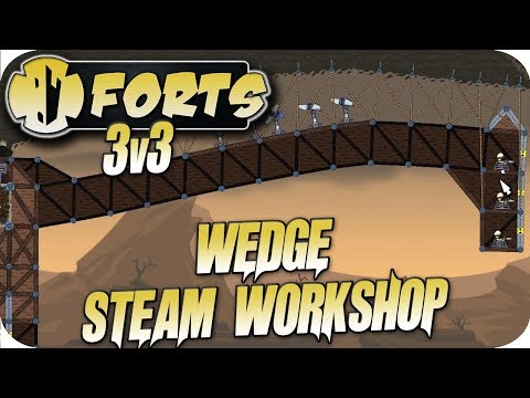 Forts Multiplayer 3v3 Gameplay Wedge Map, No Escape Forts Workshop