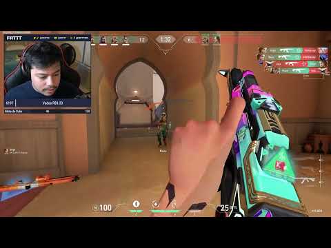FRTTT ENTRA EM CHOQUE COM ESSA PLAY DA RAZE - CORTANDO VALORANT