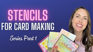 Stencils for Card Making LOTS of Cards Part 1 #cardmaking #cards #crafts #papercrafts #stencil