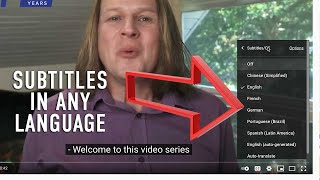 How to view different language subtitles on YouTube