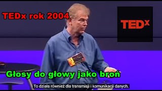 Głośniki kierunkowe V2K jako broń gang stalking elektroniczne nękanie zdalne prezentacja TEDx 2004