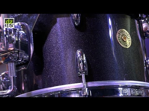 Gretsch Black Metallic Gloss drum demo - USA Custom