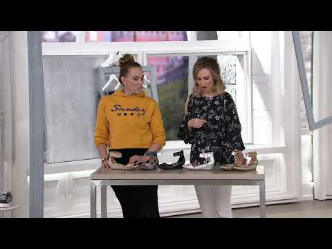 Earth Leather or Suede Two-Piece Sandals - Hera on QVC