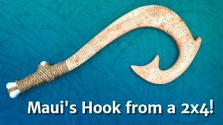 Kid Size Maui's Hook From a 2x4 - Disney's Moana