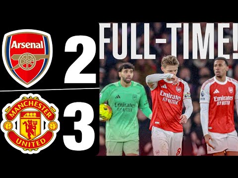 Arsenal vs Manchester United 2-3 | All Goals & Match Highlights | Premier League