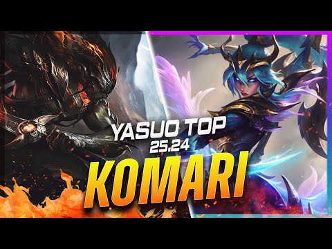 Komari - Yasuo vs Vayne TOP Patch 25.24 - Grandmaster Yasuo Gameplay