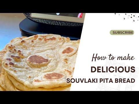 Soft Souvlaki Pita Bread Made Easy (& handle Sticky Dough like a PRO)