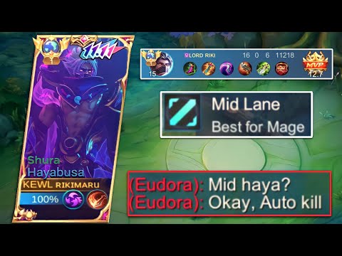 HAYABUSA MID LANE IS THE NEW META ? 🤫 | GLOBAL HAYA SOLO GAMEPLAY 2023 | MLBB