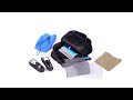 Rivacase Regent 8069 43.9 cm (17.3") Backpack Juodas, Cyan