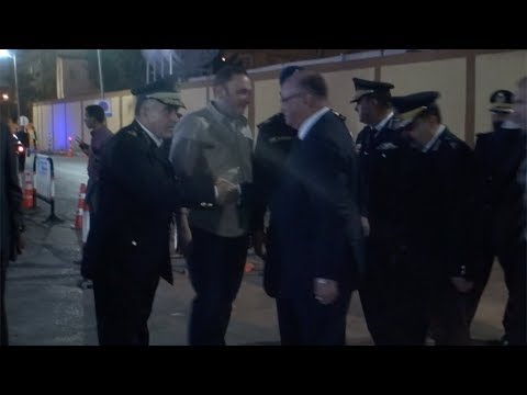 محافظ القاهرة يصل إلى عزاء الشهيد ماجد عبدالرازق معاون مباحث النزهة
