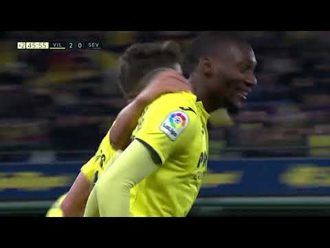 Golazo de Ekambi tras taconazo de Bacca en el Villarreal 3 - Sevilla 0 | Audio: LLuis Izquierdo