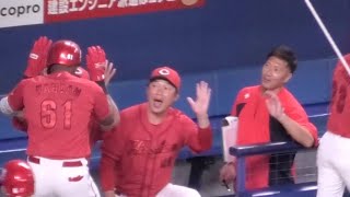 新井監督もニンマリ！ファビアンの逆転3ランで盛り上がるカープベンチ！広島カープvs中日ドラゴンズ 2026年7月12日