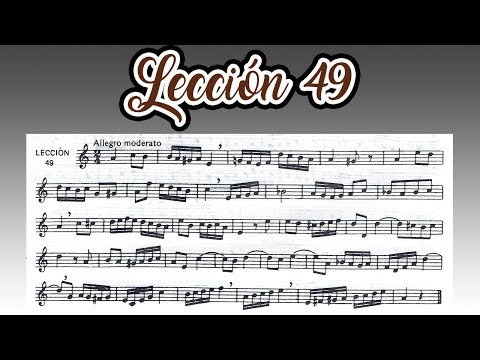 Lección 49 Metodo de Solfeo de Hilarion Eslava - Primera Parte