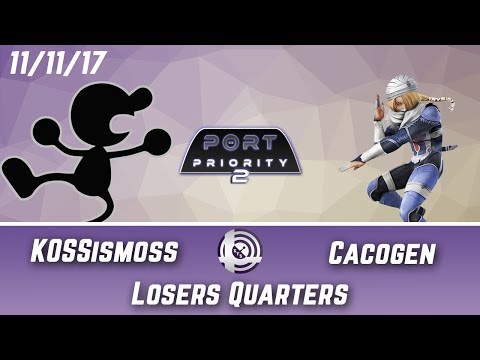 Port Priority 2 - KOSSismoss (Mr. Game and Watch) Vs. Cacogen (Sheik) - Losers Quarters