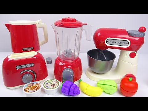 8 Minutes Satisfying with Unboxing Stand Mixer,Blender,Kettle,Toaster Toys Kitchen Home Appliances