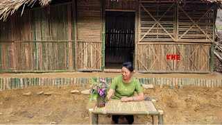 Harvesting vegetables on the corn hill to sell - How to make a simple bamboo dining table.
