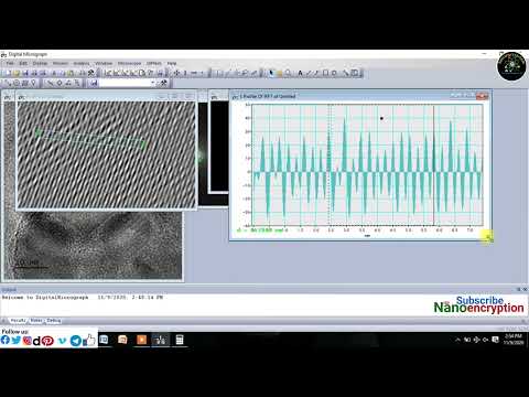 How to estimate d-spacing from HRTEM Micrograph using Gatan Digital Micrograph Software