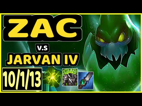 MEMENTO (ZAC) vs JARVAN IV - 10/1/13 KDA JUNGLE CHALLENGER GAMEPLAY - EUW