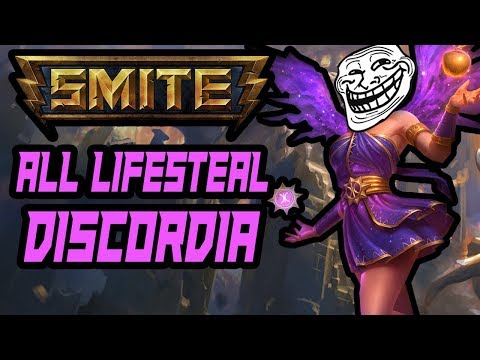 DISCORDIA THE VAMPIRE (All Lifesteal) - Smite Troll Life Ep.126