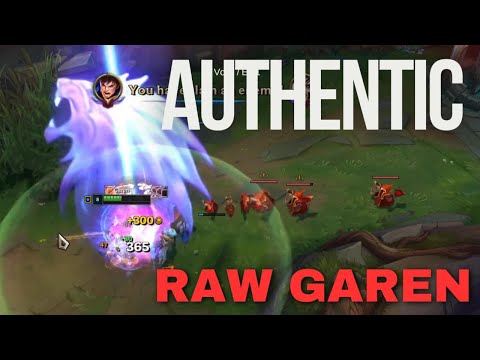 100% Raw Garen Top! 1v9 Gameplay