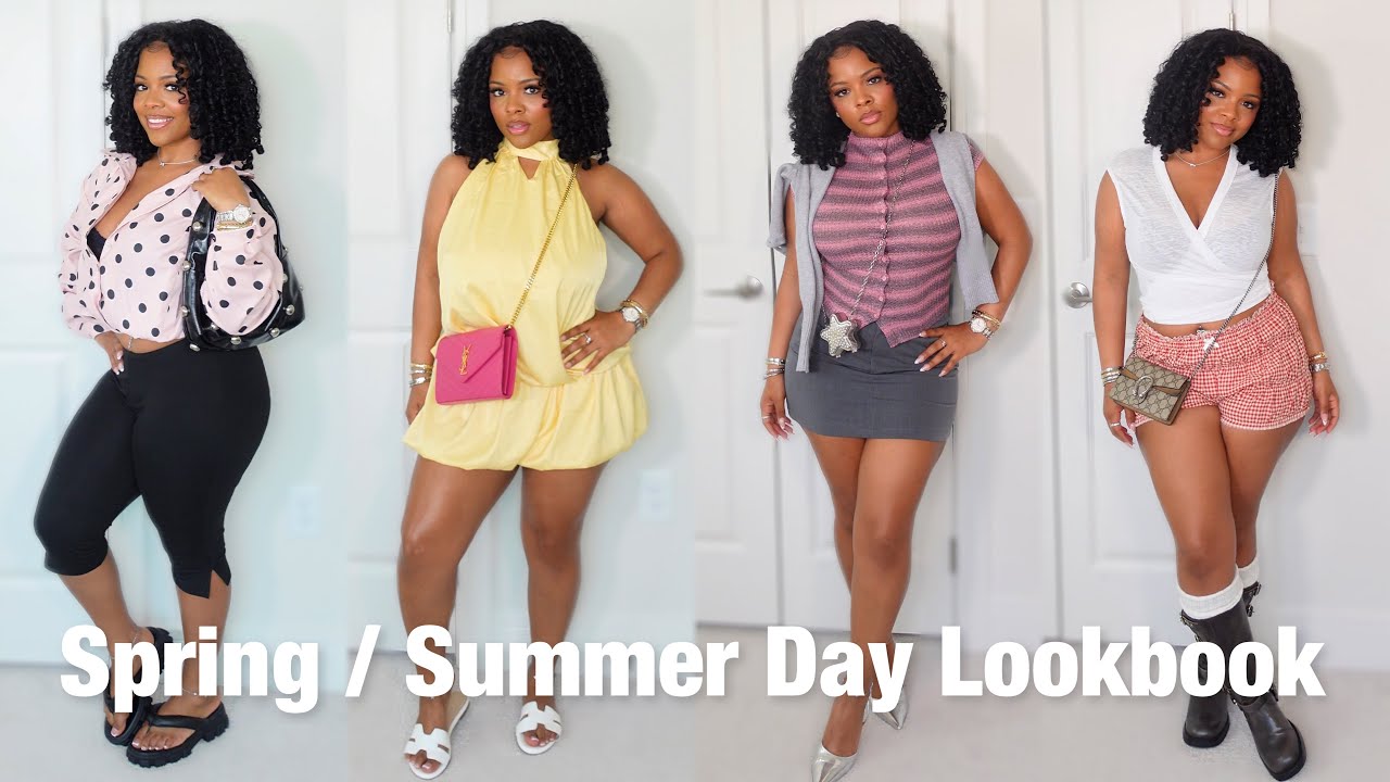 Spring/Summer Day Lookbook/ Haul 🌸🌼🍃 ( capris, day party, polka dots ) SHEIN