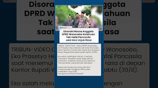 Momen Memalukan Anggota DPRD Wonosobo Tak Hafal Pancasila saat Temui Massa, Langsung Disoraki