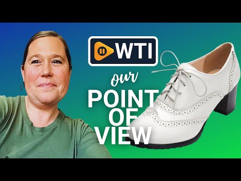 Odema Womens PU Leather Oxfords Wingtip Lace up Mid Heel Pumps Shoes 7.5 Beige - WTI product video review