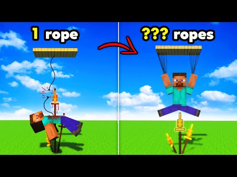 Can ropes save Steve from traps? | Experiments in Teardown
